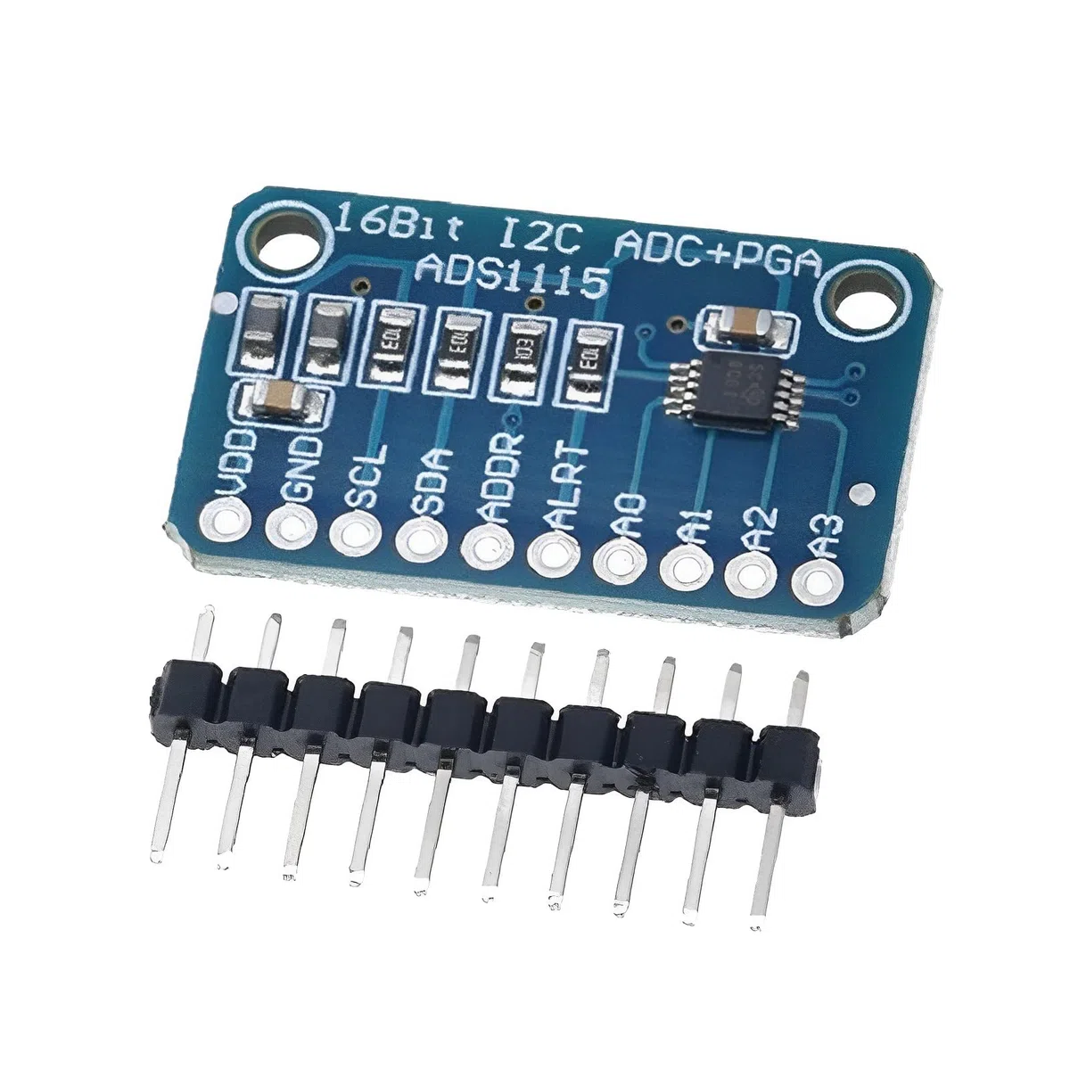 Compatible con el módulo ADC ADS-1115, convertidor analógico-digital de 16 bits y 4 canales, módulo ADC, compatible con Arduino, Raspberry Pi, etc. ¡Incluye ebook!